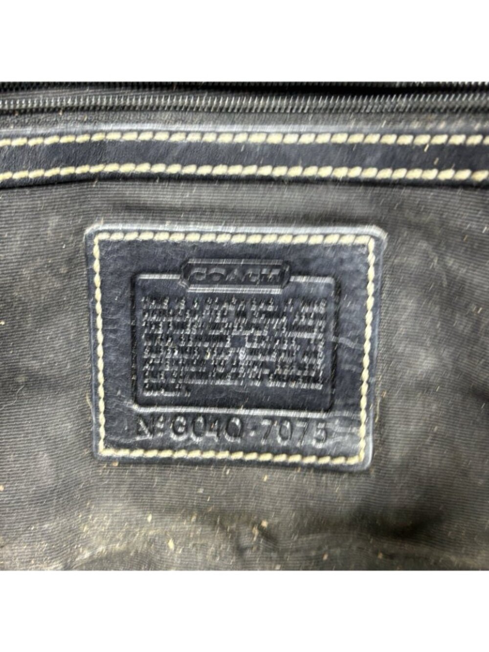 Vintage Coach Y2K Black/Gray Signature Canvas Soho Shoulder Bag 7075 - Picture 5 of 11